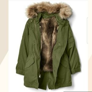 Girls Gap 3-In-1 Parka Coat Jacket Vest XL Size 14